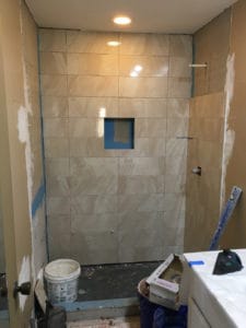 shower tile plumbing